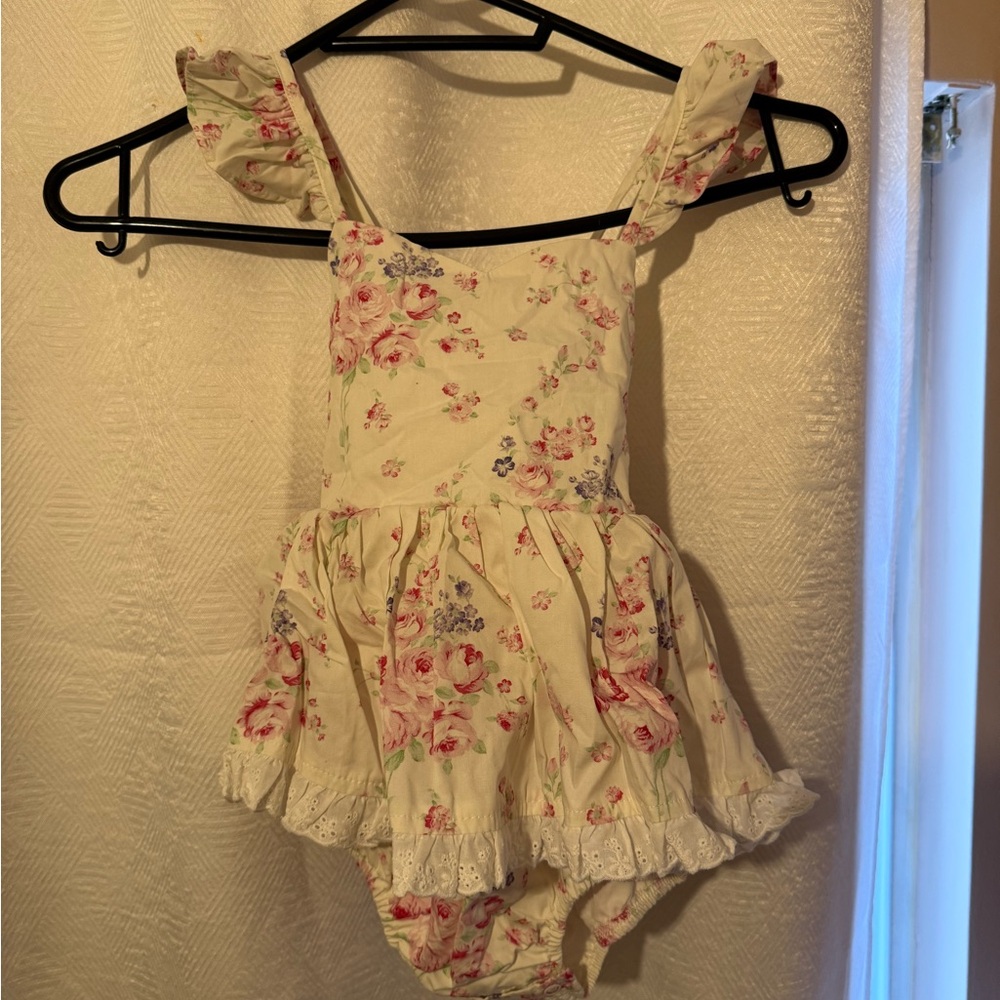 Floral Ruffle Romper - Picture 3 of 7